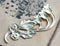 1pc Lily of the valley stamping Raw brass 45mm