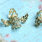 20mm Large Filigree Antique gold bead caps Vintage looking - 2Pc