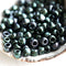 6/0 Toho seed beads, Metallic Moss N 89 dark green - 10g