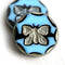 2pc Butterfly beads, 26mm Extra large beads, czech glass