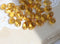 Amber yellow small czech glass drop beads for jewelry making craft