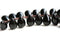 6x9mm Black czech glass top drilled teardrops 30pc