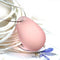 1Pc Frozen pink bead, Huge drop bead, Teardrop bead, czech glass - 17x26mm