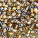 11/0 Toho seed beads, Gold Lined Rainbow Topaz N 278 - 10g