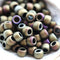 6/0 Toho seed beads, Matte Color Iris Brown N 614 - 10g