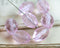 13x10mm Rosaline Pink Barrel czech glass beads fire polished oval beads - 6Pc