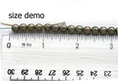 6mm Black gray round beads Czech glass spacers - 30Pc