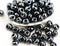 Preciosa Drop Seed beads, Hematit Black teardrop beads size 5/0 - 10g