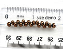 Drop beads size 5/0 Preciosa Seed beads, Caramel Brown Luster finish rocailles - 10g