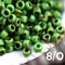 8/0 Toho seed beads, Opaque Mint Green Picasso, Y321, hybrid - 10g