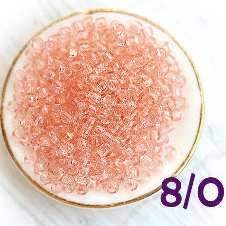 8/0 Toho seed beads, Transparent Rosaline N 11 - 10g