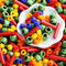 Bright seed beads Mix Spicy colors - MayaHoney Special TOHO beads mix - 10g