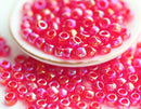 8/0 Toho seed beads, Trans Rainbow Siam Ruby red, N 165B - 10g